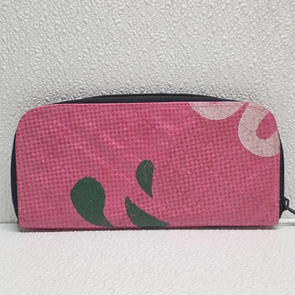 Angkor Recycled Cambodia Pink Fish Wallet Wristlet